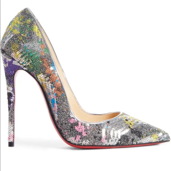 Christian Louboutin Shoes - Christian Louboutin So Kate Sequin Pump Splash 41